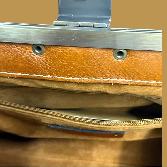 PATRICIA NASH LEATHER FERRARA SATCHEL BAG ENLIGHTENED GARDEN RETIRED FLORAL - Picture 9 of 14